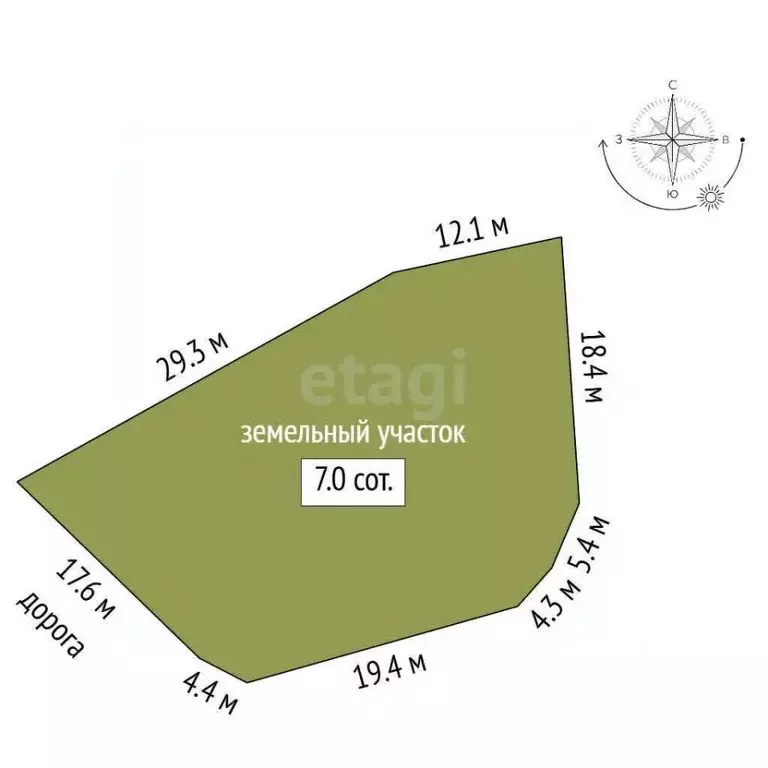 Участок в Севастополь с. Орловка,  (7.0 сот.) - Фото 2