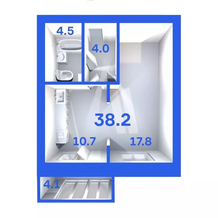 1-к кв. Псковская область, Псковский район, Завеличенская волость, д. ... - Фото 1