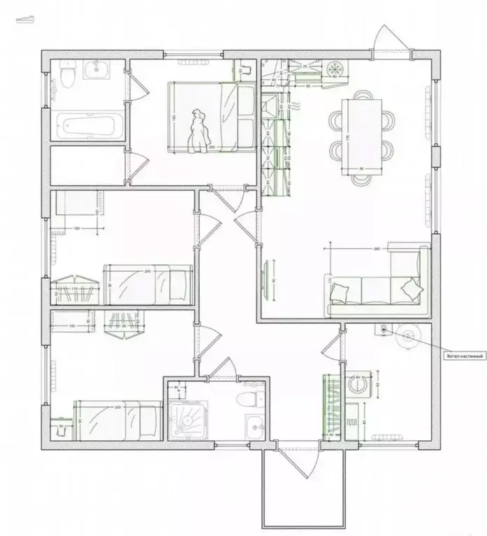 Дом в Тульская область, Тула городской округ, с. Высокое 151 (75 м) - Фото 2
