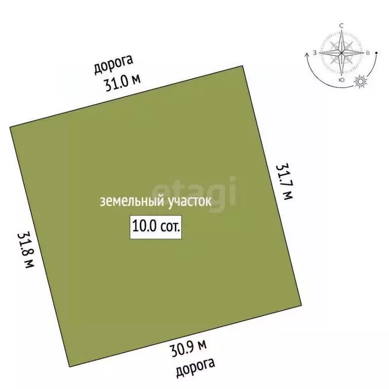 Участок в Костромская область, Красное-на-Волге пгт, пос. Птицефабрика ... - Фото 2