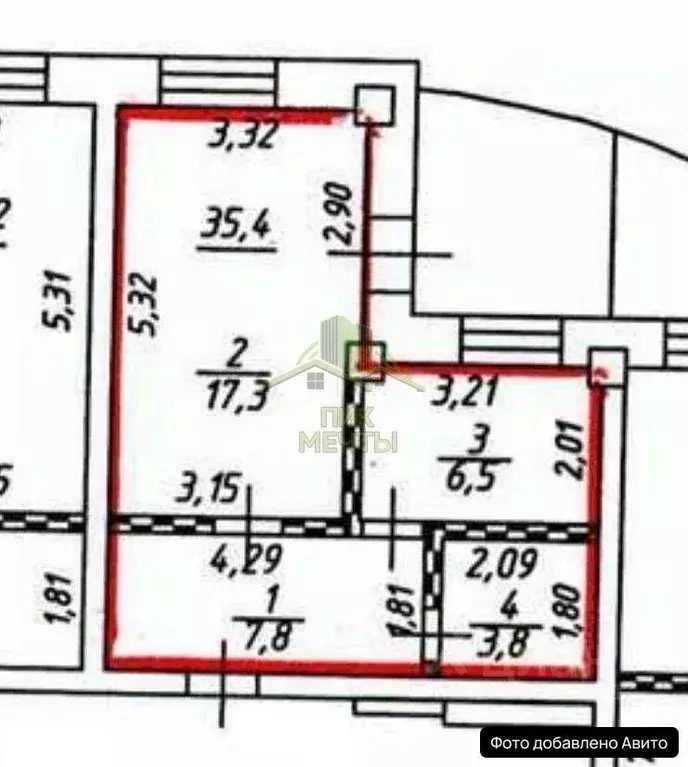 1-к кв. Бурятия, Улан-Удэ Ключевская ул., 54В (35.3 м) - Фото 2
