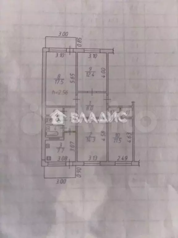 4-к. квартира, 82 м, 3/5 эт. - Фото 0