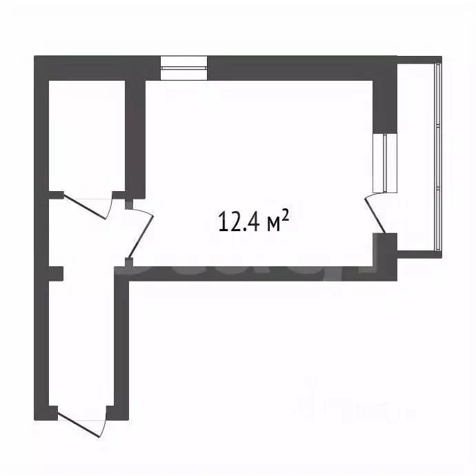 Студия Иркутская область, Иркутск Зимняя ул., 1/4 (27.2 м) - Фото 2