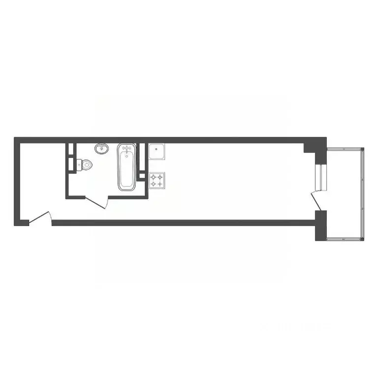 Студия Красноярский край, Красноярск Судостроительная ул., 27Г (29.5 ... - Фото 2