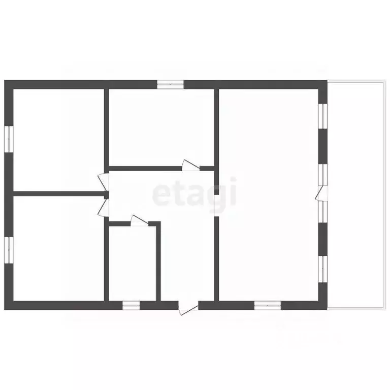 Дом в Крым, Симферопольский район, Добровское с/пос, с. Заречное ул. ... - Фото 2