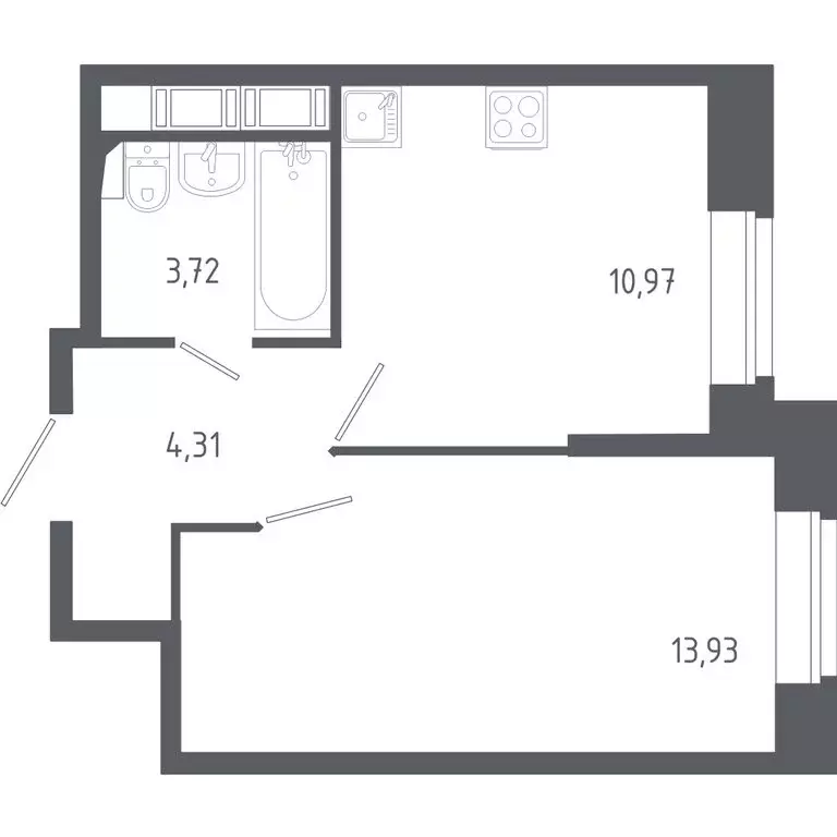 2-комнатная квартира: Колпино, жилой комплекс Новое Колпино (55.3 м) - Фото 0