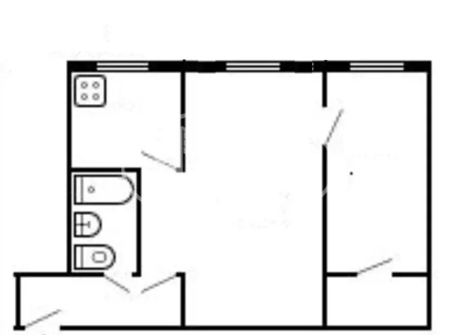 2-комнатная квартира: Пермь, улица Адмирала Ушакова, 5 (44.1 м) - Фото 1
