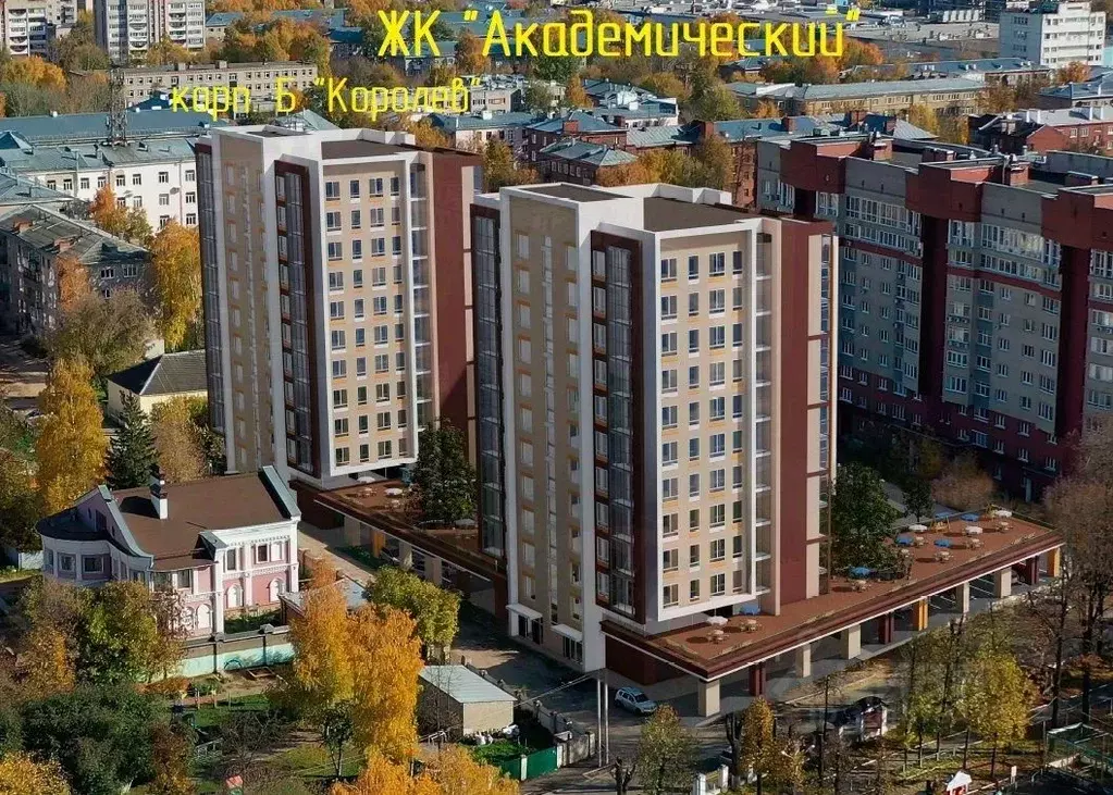 2-к кв. Ивановская область, Иваново ул. Семенчикова, 2к1 (65.07 м) - Фото 1