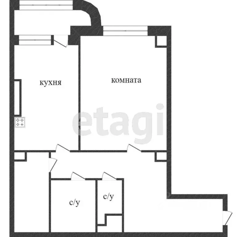 1-к кв. Ханты-Мансийский АО, Сургут ул. Чехова, 12 (54.1 м) - Фото 1