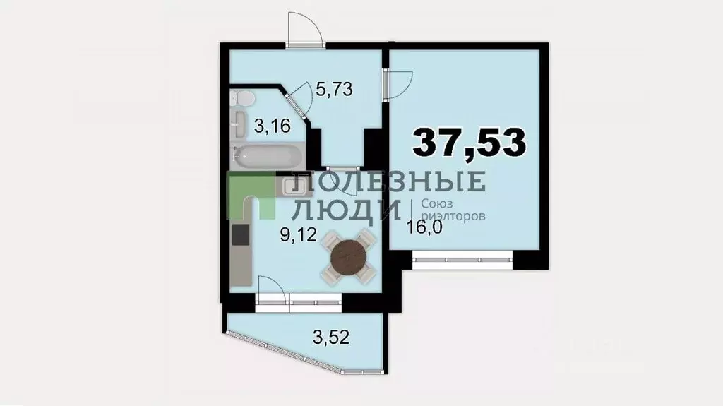 1-к кв. Саратовская область, Саратов ул. Имени Н.В. Исаева, 7 (38.0 м) - Фото 1