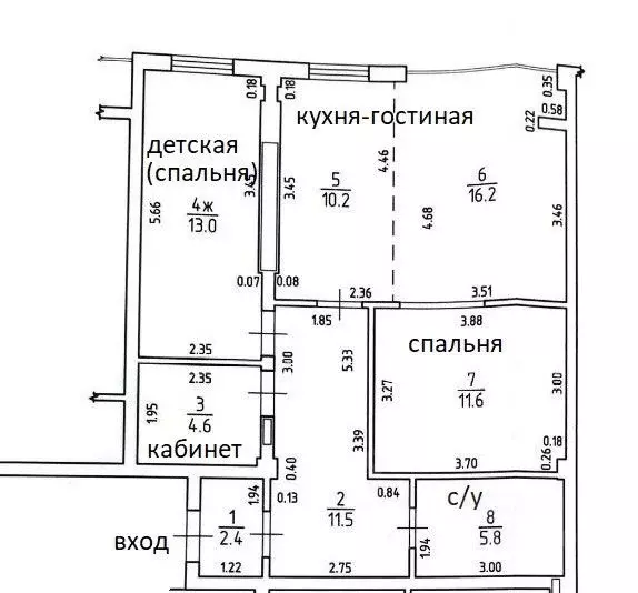 2-к кв. Калининградская область, Калининград ул. Юрия Гагарина, 16Б ... - Фото 2