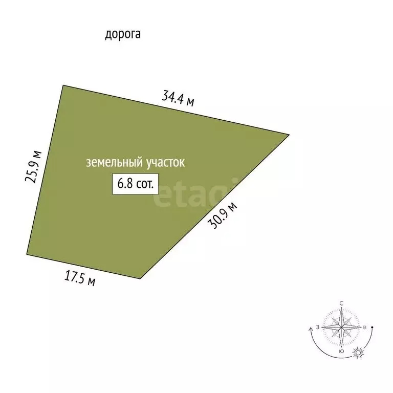 Участок в Пушкино, улица 30 лет Победы (6.8 м) - Фото 0