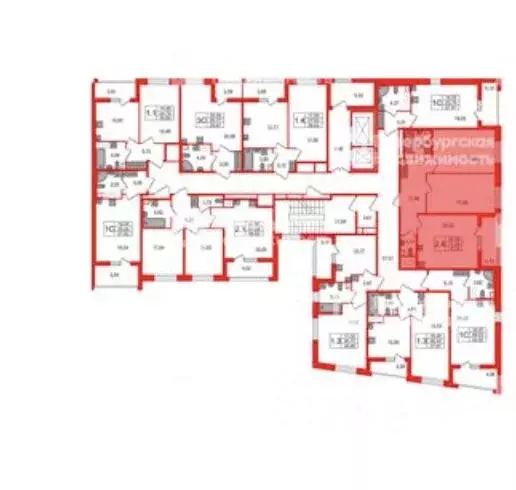 2-к кв. Санкт-Петербург Парашютная ул., 71к2 (70.2 м) - Фото 2