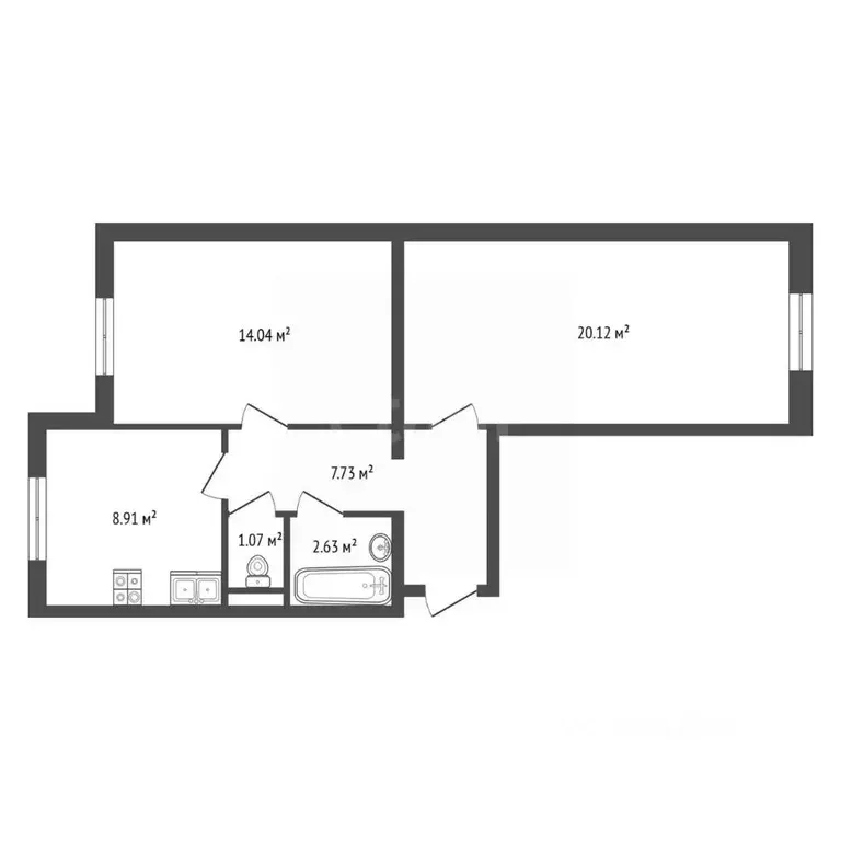 2-к кв. Московская область, Балашиха ул. Мещера, 4 (54.0 м) - Фото 1