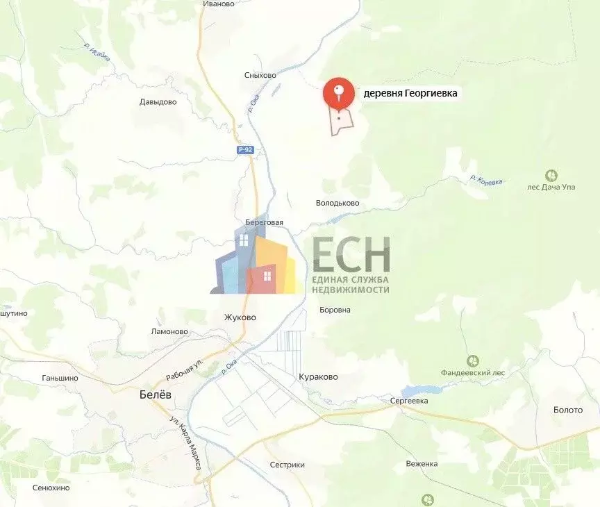 Участок в Тульская область, Белевский район, Правобережное с/пос, д. ... - Фото 2