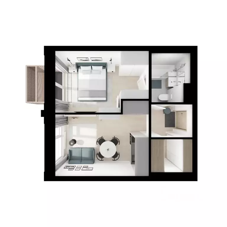 1-к кв. Москва Алтуфьевское 53 жилой комплекс, 1.1 (32.4 м) - Фото 2