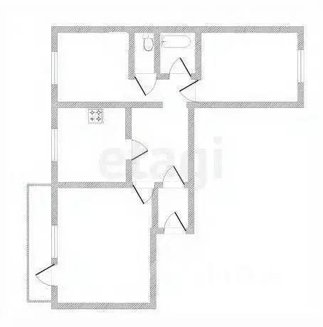 3-к кв. Свердловская область, Нижний Тагил ул. Черных, 33 (56.5 м) - Фото 1
