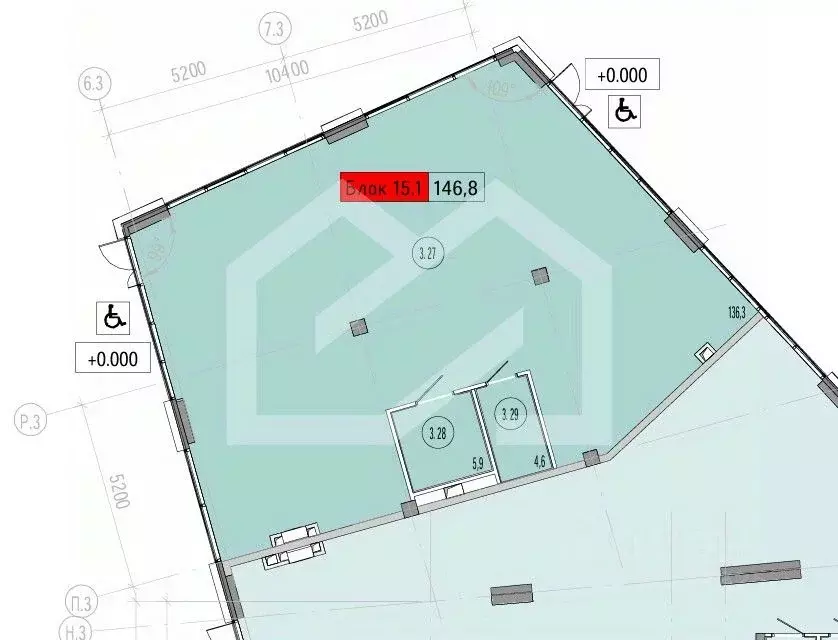 Торговая площадь в Москва Союз жилой комплекс, к3 (147 м) - Фото 2