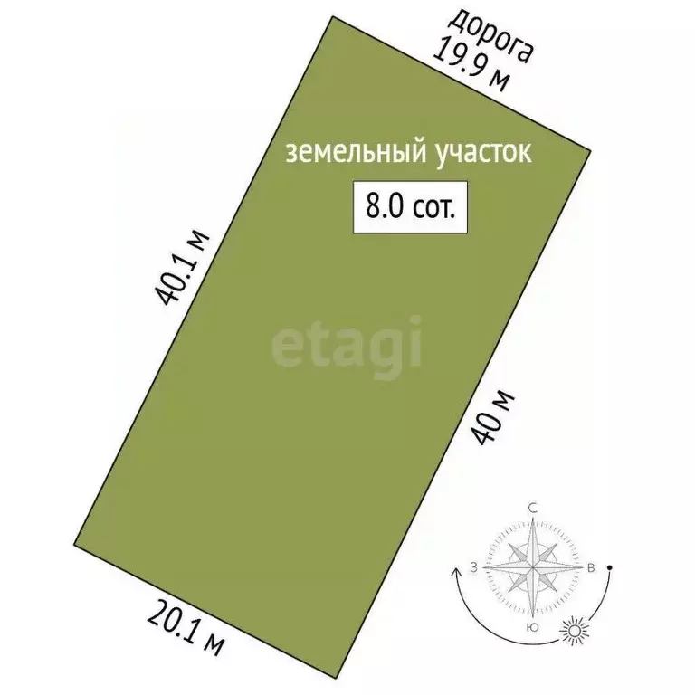 Участок в Краснодарский край, Темрюк Радуга СОТ,  (8.0 сот.) - Фото 1