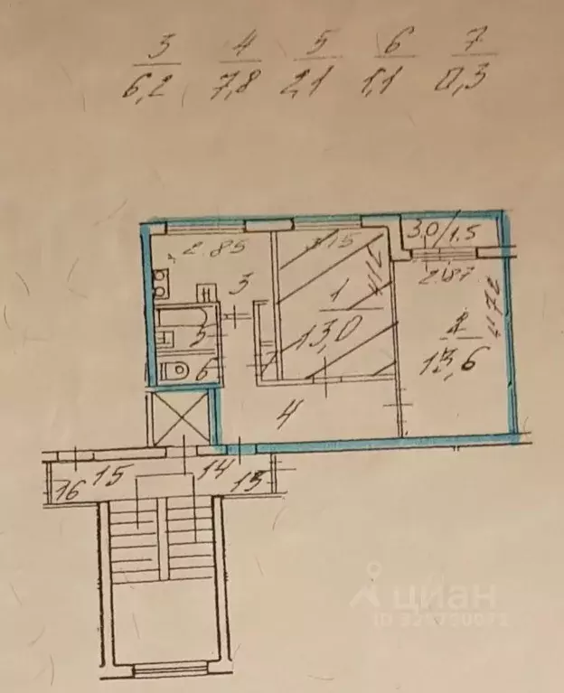 2-к кв. Санкт-Петербург Суздальский просп., 105К1 (44.1 м) - Фото 1