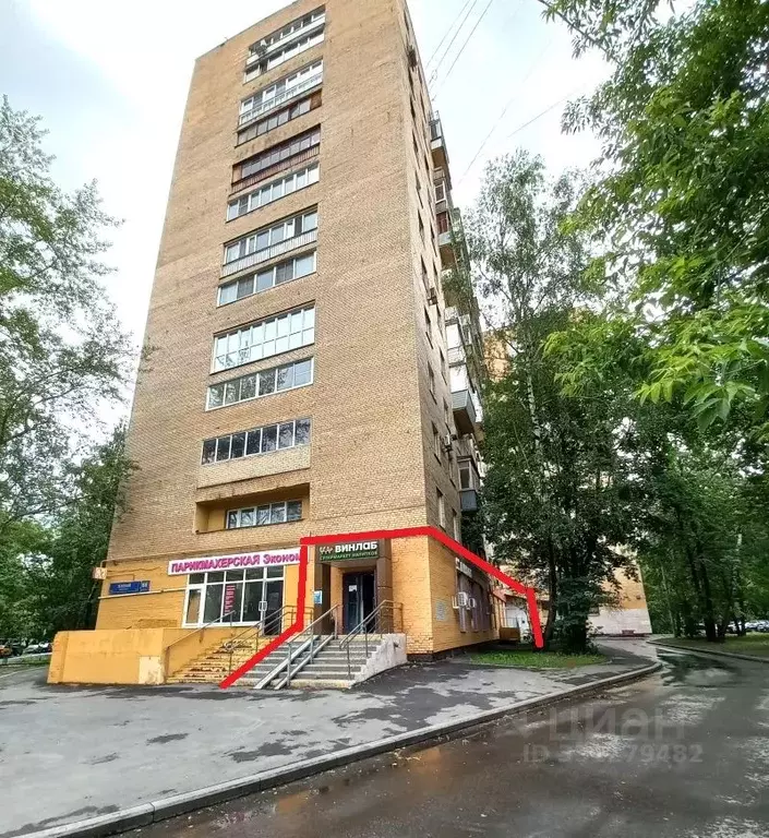 Помещение свободного назначения в Москва Зеленый просп., 68К1 (348 м) - Фото 2