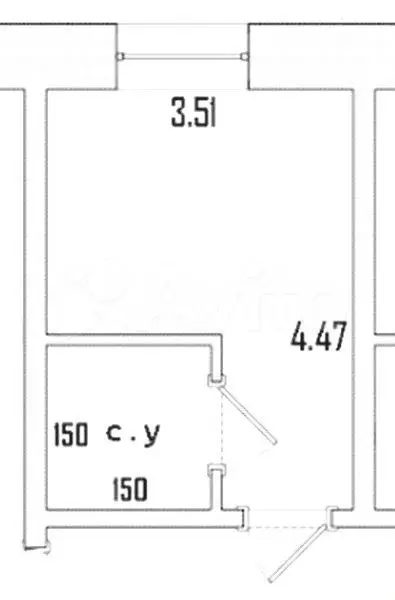 Апартаменты-студия, 15,8 м, 1/9 эт. - Фото 0