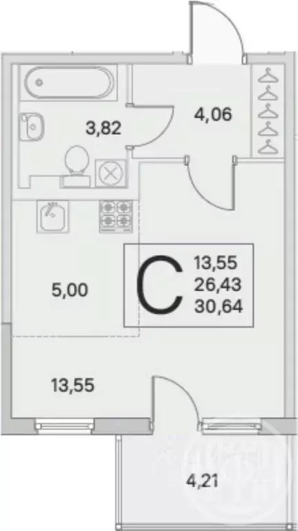 Студия Ленинградская область, Сертолово Всеволожский район, ... - Фото 2