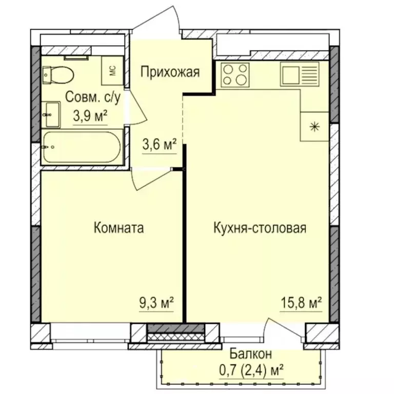 1-к кв. Удмуртия, Ижевск Буммаш жилрайон, Покровский жилой комплекс ... - Фото 1