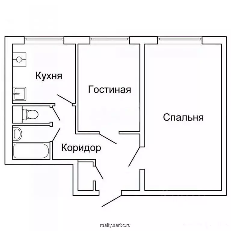 2-к кв. Тульская область, Воловский округ, пос. Садовый ул. Садовская, ... - Фото 2