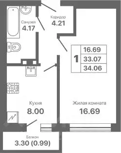 1-к кв. Крым, Евпатория просп. Ленина, 25Вк1 (34.06 м) - Фото 0