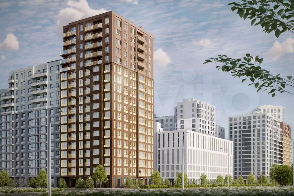 Квартира-студия, 30,7 м, 2/21 эт. - Фото 0