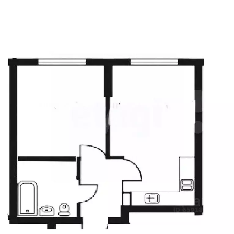 2-к кв. Тульская область, Тула ул. Кутузова, 3к1 (35.0 м) - Фото 2