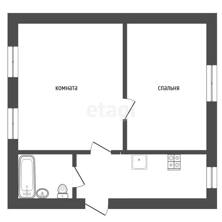 Дом в Тюмень, Енисейский переулок (48.8 м) - Фото 2
