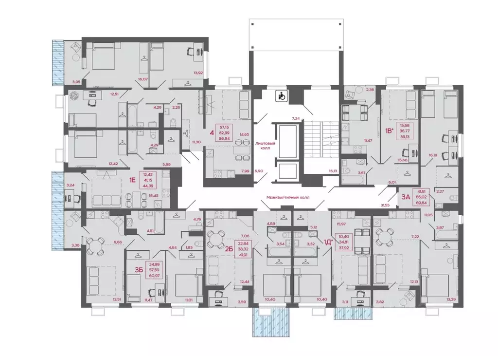 2-к кв. Пензенская область, Пенза Маньчжурия мкр, Стрижи жилой ... - Фото 2