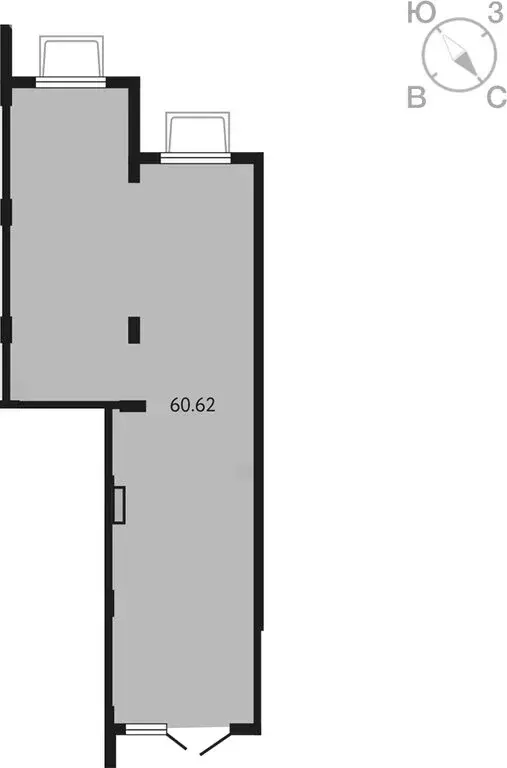 Помещение свободного назначения (60.62 м) - Фото 0