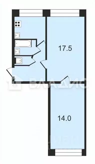 2-к кв. Владимирская область, Владимир ул. Мира, 34а (45.5 м) - Фото 2