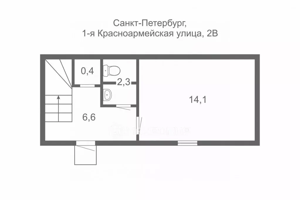 Помещение свободного назначения в Санкт-Петербург 1-я Красноармейская ... - Фото 2