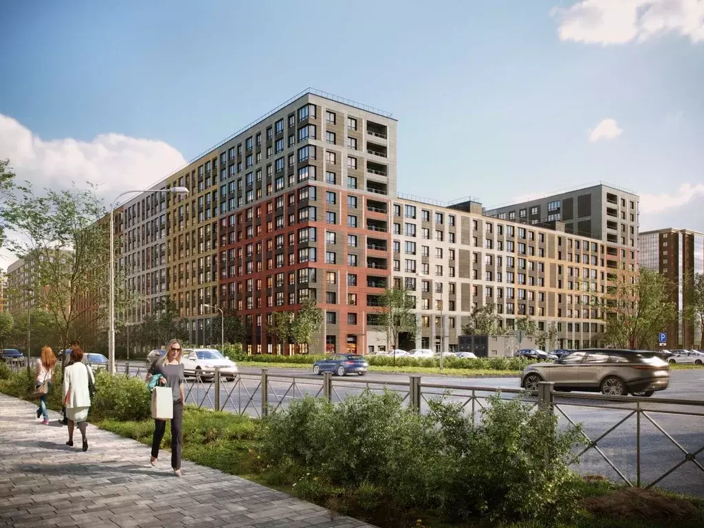 2-к кв. Санкт-Петербург ул. Среднерогатская, 11к2 (68.52 м) - Фото 2