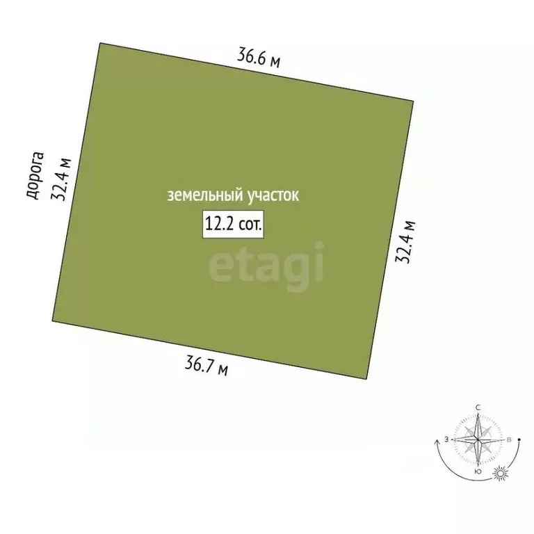 Участок в Пермский край, Пермь ул. Конева, 6 (12.2 сот.) - Фото 2