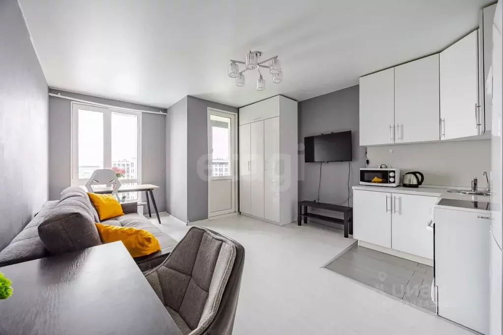 Студия Санкт-Петербург ул. Вадима Шефнера, 10к1 (25.2 м) - Фото 2