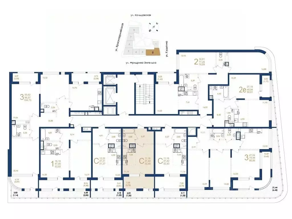1-к кв. Воронежская область, Воронеж ул. Фридриха Энгельса, 88 (32.4 ... - Фото 1