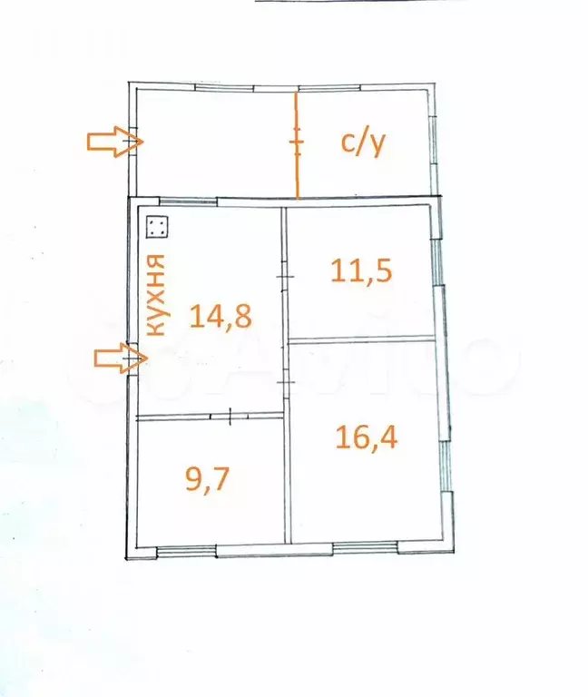 Дом 71,5 м на участке 17,2 сот. - Фото 0