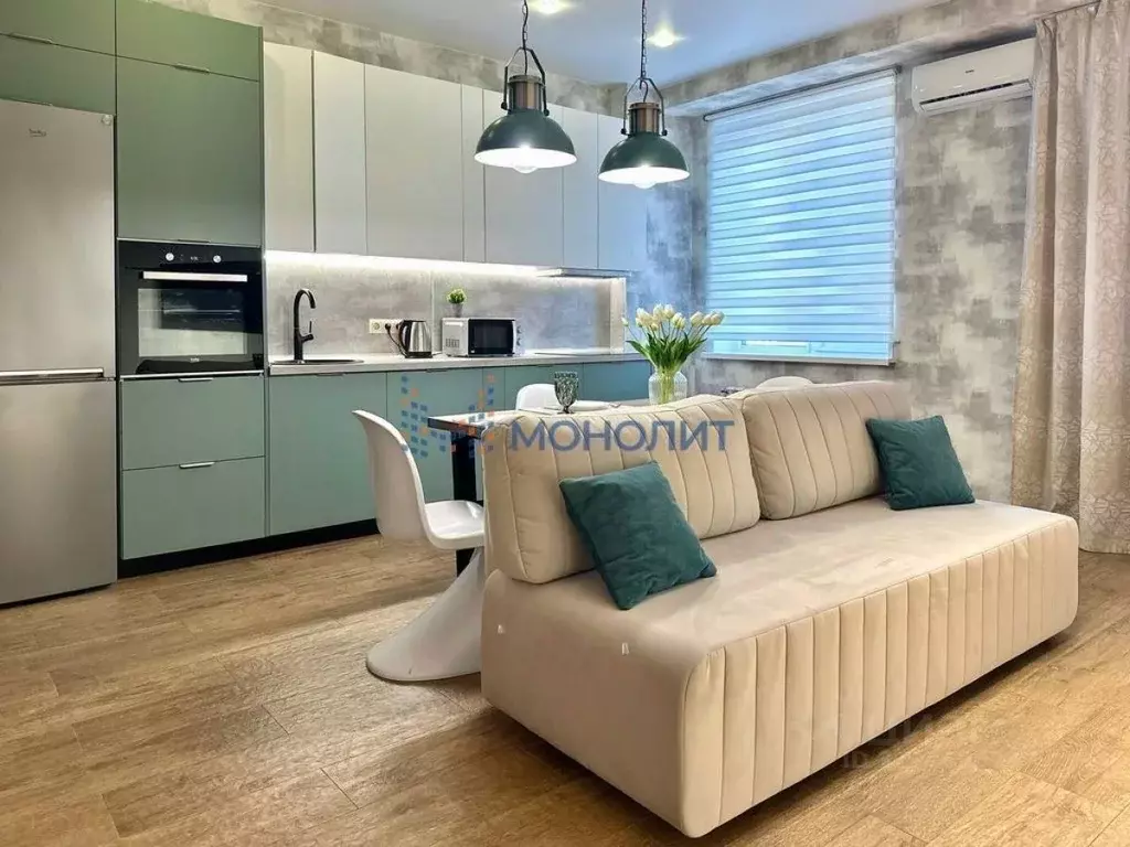 2-к кв. Нижегородская область, Нижний Новгород Дальняя ул., 8 (81.1 м) - Фото 1