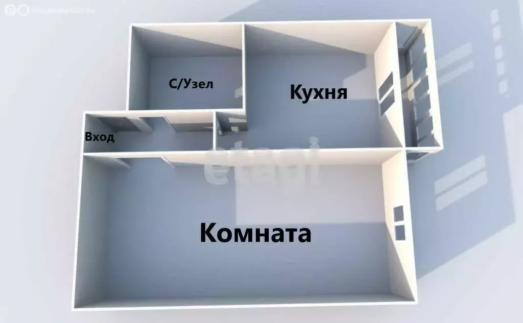 1-комнатная квартира: Южно-Сахалинск, планировочный район Большая ... - Фото 1