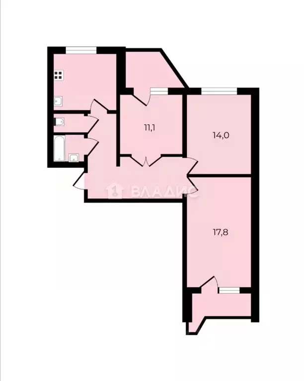 3-к кв. Москва ул. Ухтомского Ополчения, 3 (75.0 м) - Фото 1
