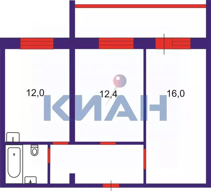 2-к кв. Красноярский край, Красноярск Николаевка мкр, ул. 2-я ... - Фото 2