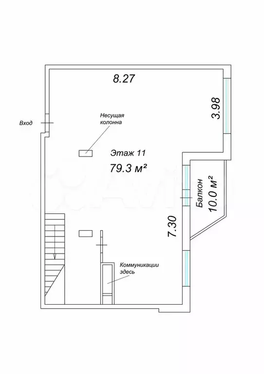 3-к. квартира, 173,5 м, 11/12 эт. - Фото 0