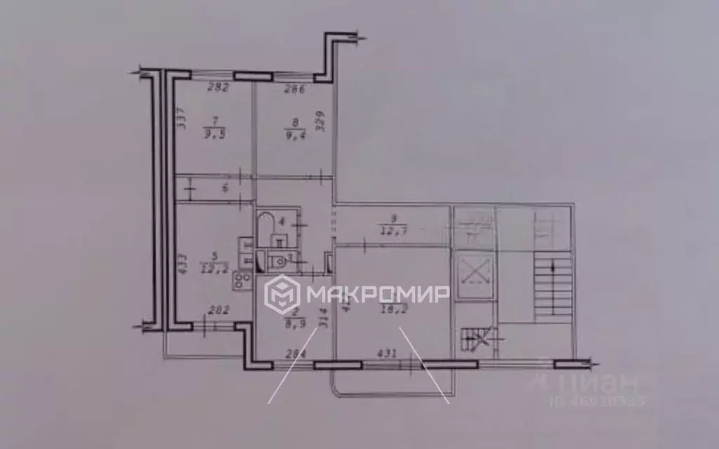 4-к кв. Новосибирская область, Новосибирск Выборная ул., 129 (78.0 м) - Фото 2