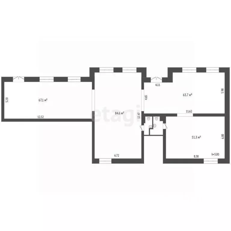 Торговая площадь в Ханты-Мансийский АО, Ханты-Мансийск ул. Мира, 52 ... - Фото 1