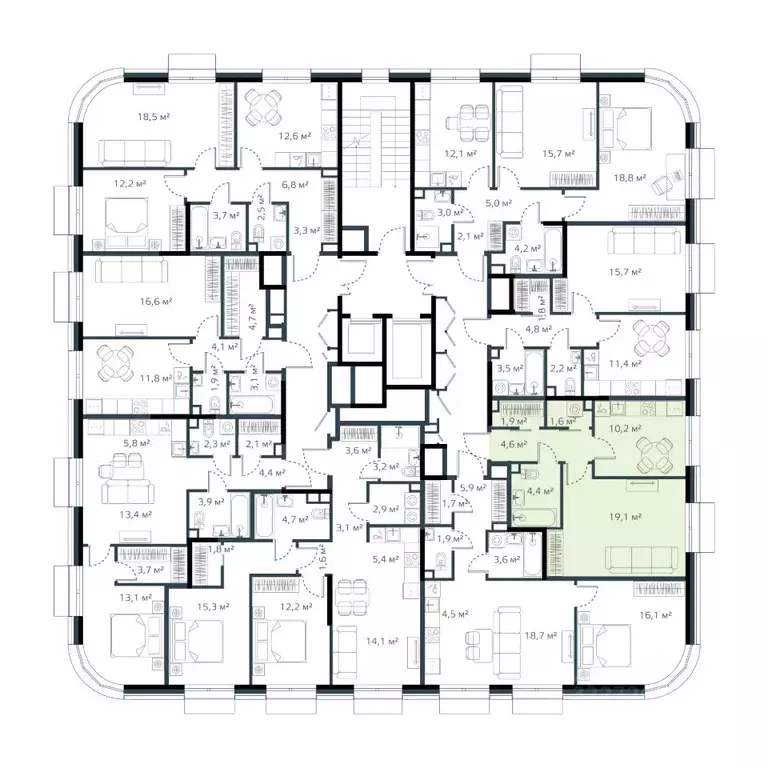 1-к кв. Приморский край, Владивосток Дом на Востоке жилой комплекс, ... - Фото 2